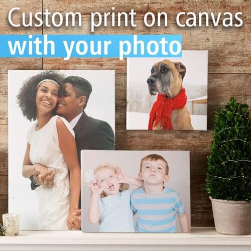 Custom Canvas Prints With Your Photo Personalized Photo to Canvas Print Wall Art For Living Room Decoration Canvas Painting