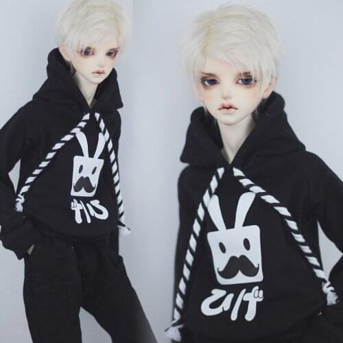 NEW BJD Doll Clothes 1/3 Uncle SD Doll Black Rabbit Everyday T-shirt/Tops