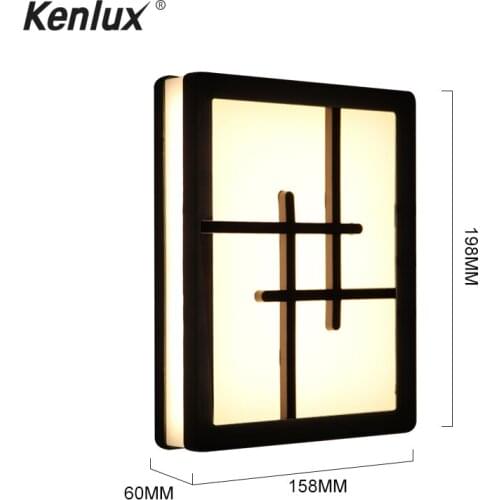 Plastic porch light outdoor induction radar motion sensor wall light 18W LED waterproof wall light courtyard garden wall light