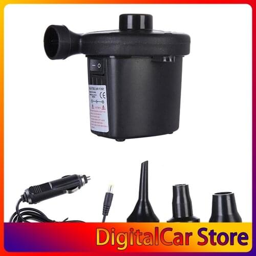 DC 12v Portable Electric Air Pump Air Mattress Boat Car Auto Air Inflatable Pump For Car Camping Inflator