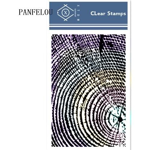 PANFELOU 11*16cm Annual rings Transparent Clear Silicone Stamp/Seal DIY scrapbooking/photo album Decorative clear stamp sheets