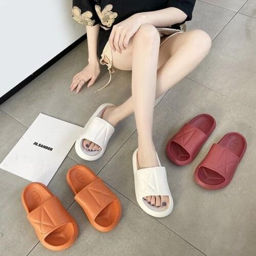 Women Indoor Floor Flat Shoes Summer Non-slip Flip Flops Bath Home Slippers Female Slipper Comfortable Shoes House Slides