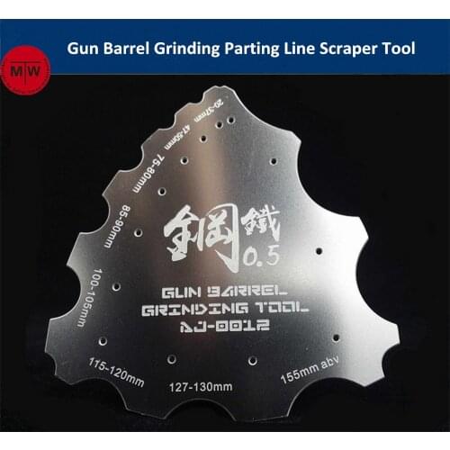 Gun Barrel Grinding Parting Line Scraper Thickened Hand Tool General Use for Military Model Hobby Kits AJ0012