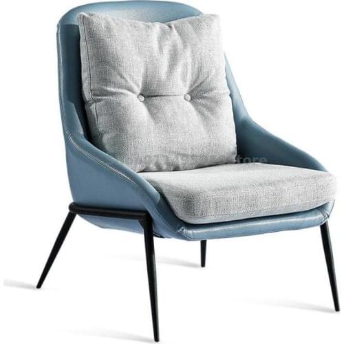 Modern Minimalist Sofa Single Lazy Sofa Nordic Minimalist Casual Bedroom Reading Small Sofa