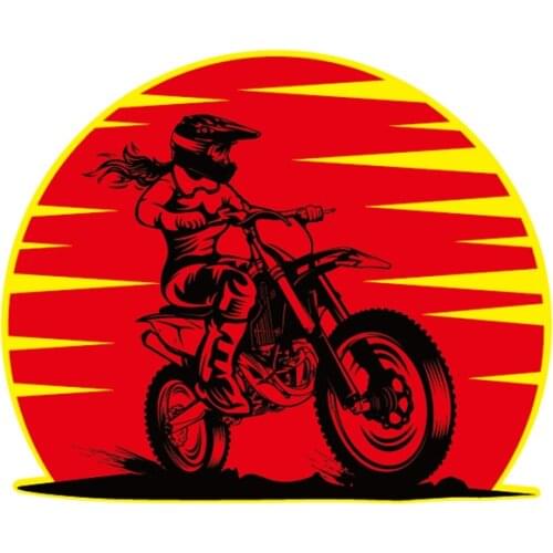 Reflective Decorate Car Accessories Decals Cross-country Scrambling Motorcycle Modification Stickers 13CMX11CM