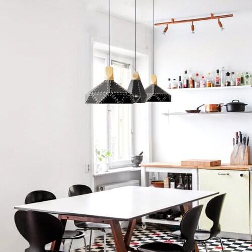 Iron Metal Modern Pendant Light Black White Yellow creative hanging lamp design DIY for bedroom living room kitchen restaurant