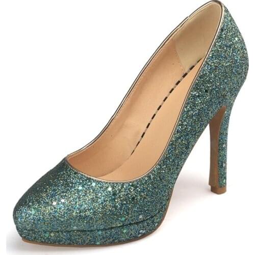 Big SizeFashion Sequin high heels ladies high heels women shoes woman pumps
