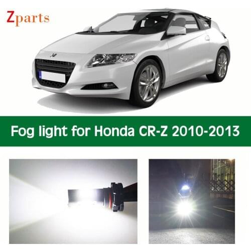 1 Pair Car LED Fog Light For Honda CRZ 2010 2011 2012 2013 Foglamp Bulb White Daytime Running Lights 12V 6000K Accessories