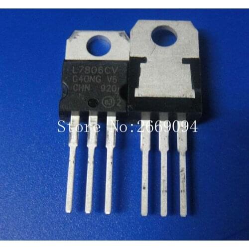 10PCS L7806CV TO220 L7806 TO-220 7806 LM7806 MC7806 new and original IC free shipping