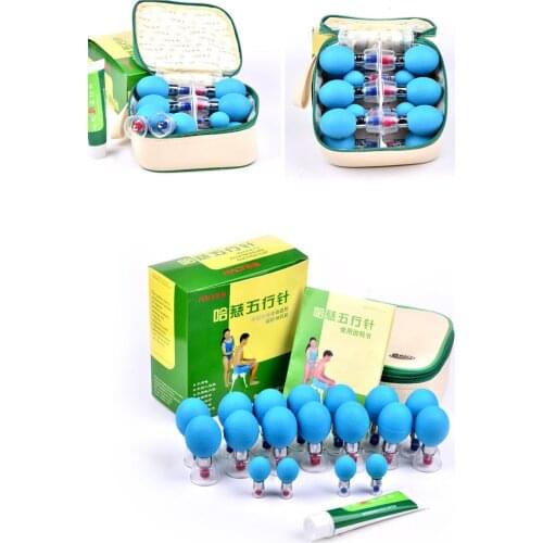 18PCS HACI household Vacuum Magnetic Therapy Acupressure Suction Cup TCM acupuncture and moxibustion Cupping Set Health Care