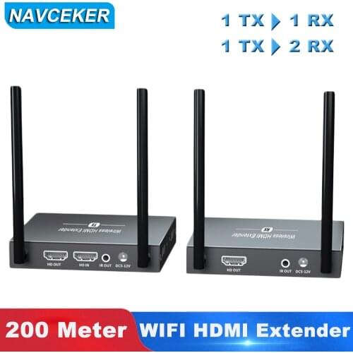 330ft Wireless HDMI Video Transmission System WIFI Wireless HDMI Transmitter Extender Support 20~60 KHz IR ( Sender + Receiver )