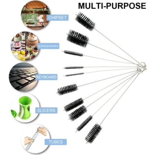 Airbrush Nozzle Brush Assorted Spray Gun Cleaner Stainless Steel Needle Durable Repair Tool Practical Cleaning Kit