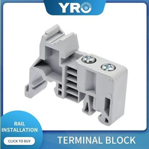 UK Series Din Rail Terminal Block Brass Screw Mounting Terminal Block