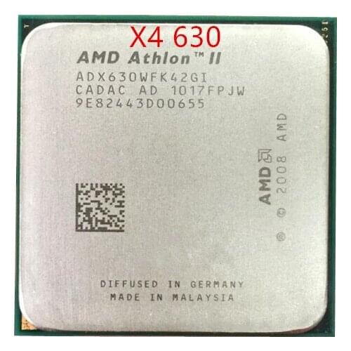 Free shipping Amd ii Athlon x4 630 quad-core scattered pieces cpu am3 2.8G 2M cpu quad-core processor