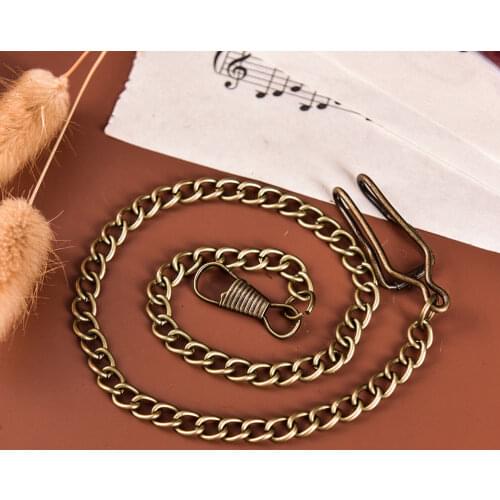 Bronze Alloy Chain FOR Antique Quartz Women Mens Vintage for Pocket Watch
