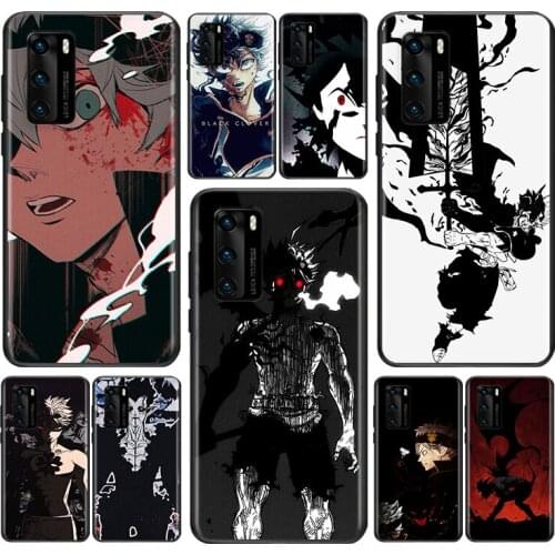 Anime Black Clover For Huawei P Smart Z S Pro Plus 2018 2019 2020 2021 Mate 10 20 30 40 RS PRO Plus lite Phone Case