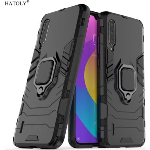 For Cover Xiaomi Mi CC9 Case Shockproof Ring Holder Stand Phone Case For Xiaomi Mi CC9 Armor Back Cover Fundas Mi CC9mt Meitu