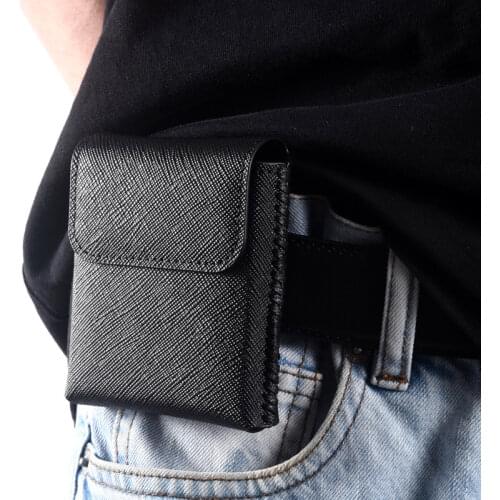 Genuine Leather Case Pouch For Samsung Galaxy Z Flip 3 Protective Pouch for Motorola Razr 5g Case Bag for Galaxy Z Flip Case