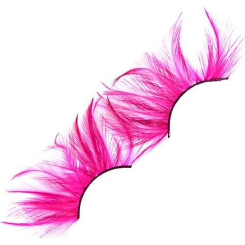 Color False Eyelashes Pure Handmade Cotton Stalk Soft Fake Eyelashes Exaggeration Stage Catwalk Art Makeup Lashes