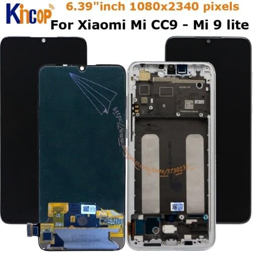 6.39'' For Xiaomi Mi CC9 LCD Mi CC9mt Meitu Edition Display Touch Screen Digitizer Assembly For Mi 9 lite M1904F3BG lcd