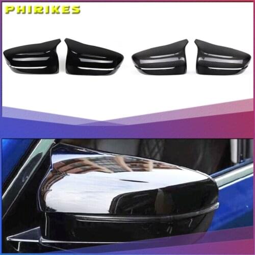 For BMW 5 7 Series G30 G38 G11 G12 Car Rear View Side Wing Mirror Cap black Carbon Fiber pattern car accessories 2017 2018 2016