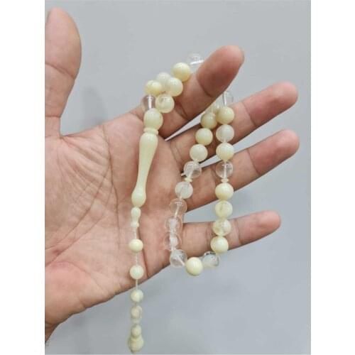 Islamic Tasbih Muslim Rosary Beads 33 Prayer Rosary For Men Bracelet For Men Accessory amber oltu amber stone Handmade Turkey