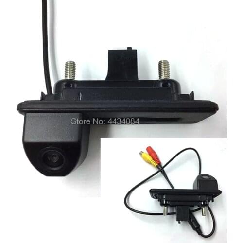 Ouchuangbo Rear view reversing camera with trajectory for Audi A1 Skoda Superb Fabia Octavia night vision waterproof
