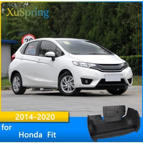 Car Trunk Mat Cargo Liner For Honda Fit 2014 2015 2016 2017 2018 2019 2020 Rear Tail Durable Boot Cover Protective Styling