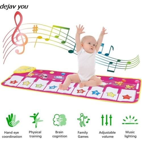 Funny Baby Piano Musical Play Mats Kids Toys Learning Blanket Rug Musical Instrument Mat Educational Toys For Children