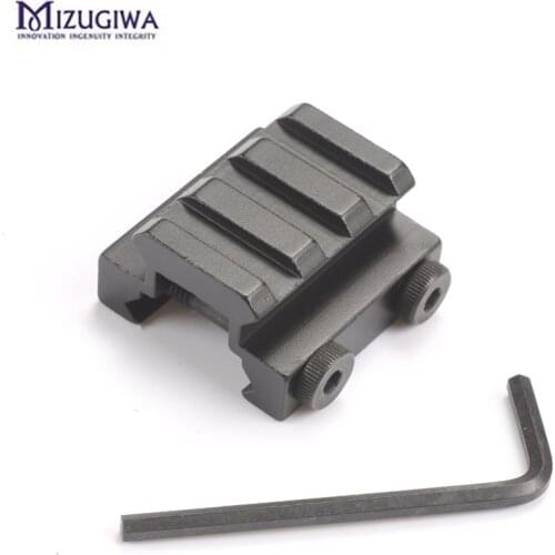 Mizugiwa 1/2" 3-Slot Low Riser Weaver Rifle Scope Mount para rifle Scope Gun Weaver Base 20mm picatinny rail Hunting Accessories