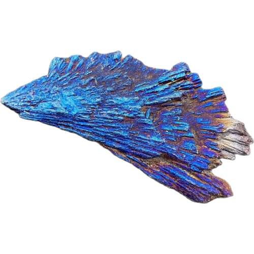 Natural Crystal Black Tourmaline Stone Electroplate Tourmaline colour Original Stone Ore Specimen Fashion home decoration