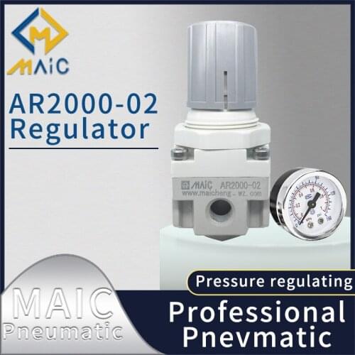 Régulateur de pression AR, soulagement de la pression pour compresseur d'air, AR2000-02 AR3000-03 AR4000-04