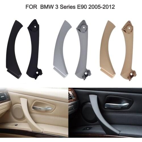 Gray Beige Black left Right Car Interior Handle Inner Door Armrest Panel Pull Trim Cover For BMW 3 series E90 E91 328 330 335