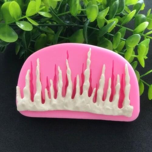 Ice sheet rimmed sugar cake silicone mold 15-55
