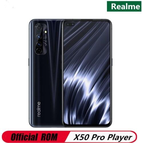 DHL Fast Delivery Realme X50 Pro Player Edition 5G Cell Phone 6.44 Inch Super AMOLED 90HZ 48.0MP 6 Cameras Wifi 6.0 HyperBoost