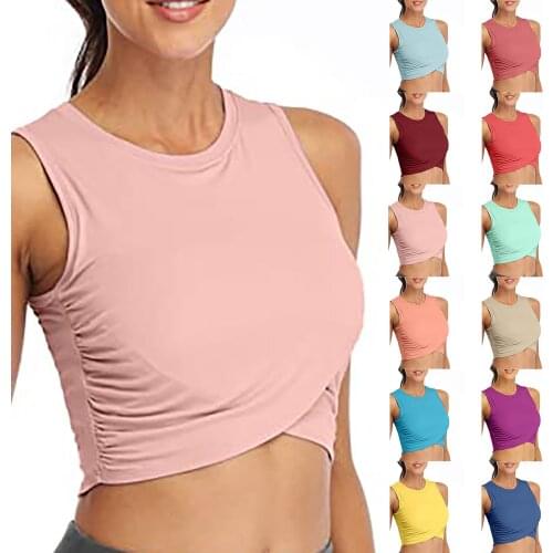 Sports Vest Womens Running Fitness Workout Tops For Women Cropped Tank Tops Dance Tops Sport Yoga Shirts майка для фитнеса