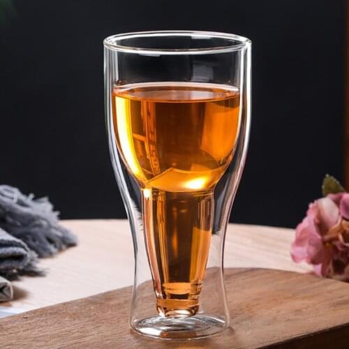 Thickened double layer glass egg,heat insulation household coffee, water,juice,milk,beer cup