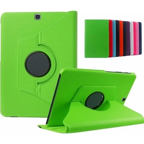 For Samsung Galaxy Tab S2 9.7" SM-T810 T815 PU Leather 360 Rotating Smart Cover Folio Stand Tablet Case Cover For T815 T810 #6