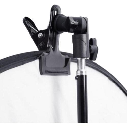 315g Reflector Clamp Clip Holder Light Stand Attachment For Photo to Mount Screw A0K2 Swivel 1/4" Adapter 3/8" Studio Refle C3A3