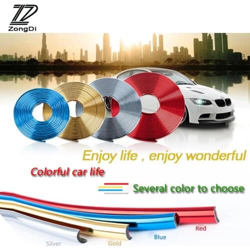 ZD Multifunction Decoration Strip Stickers For Citroen C4 C5 Hyundai Solaris I30 VW Polo T5 Ford Fiesta Fusion Mustang Opel 2017