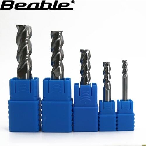 Beable 3Flute HRC45 1PCS Tungsten CNC Milling Cutter Metal Cutting Tools Long Carbide End Mills