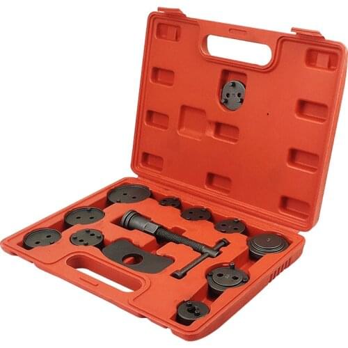 13PCS Car Auto Wheel Cylinder Disc Brake Pad Caliper Repair Kit Replacement Piston Rewind Hand Tool Repair Care Accessories