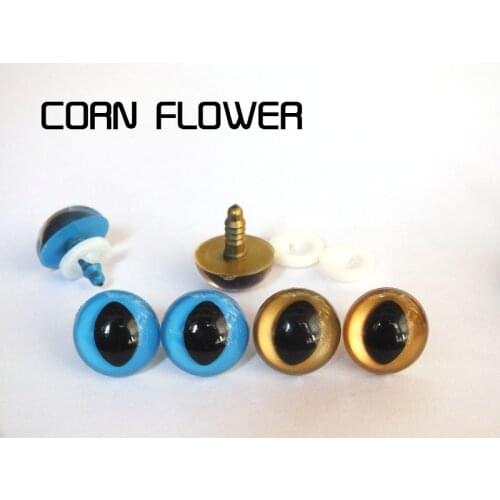 Mix colors 40pcs/lot plastic safety toy cat eyes for diy plush doll materials