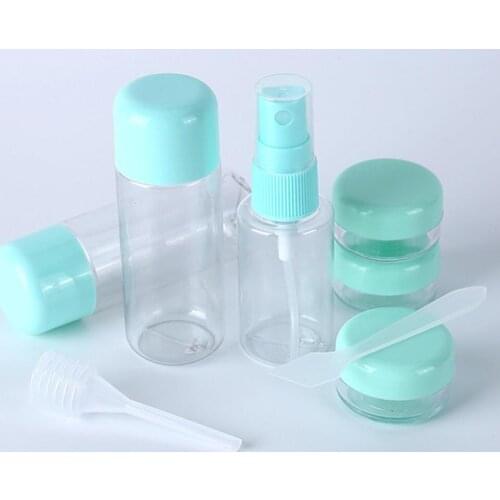 8pcs/set Portable Flight Travel Size Bottle Pack Liquid Containers Shampoo Cream Cosmetics Refilable Bottles 30