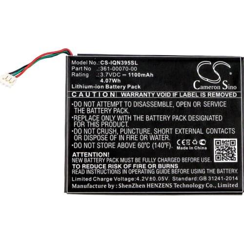 Cameron Sino 1100mah battery for GARMIN 3597LMT Nuvi 3597LMTHD 3598 3598LMT 3598LMT-D 361-00070-00