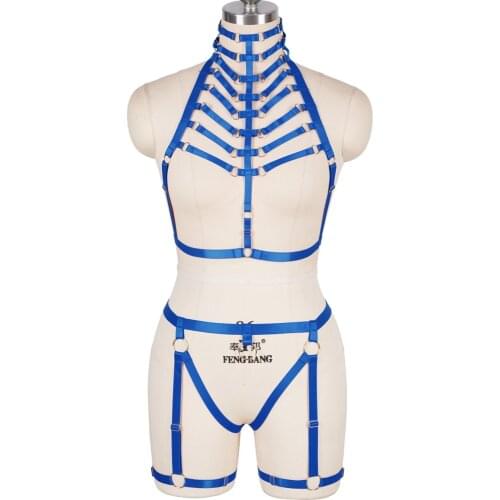 Sensual Lingerie Set Exotic Costumes Women Underwear Erotic Fetish Harness Belt Goth Accessories Bondage Suspender Belt Garters