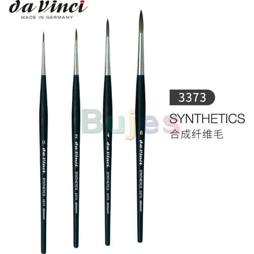 Da Vinci Nails Series 3373 Gel Technique Nail Brush, Round Elastic Synthetic with Easy Grip Handle, Size 0,2,4,6,8 ,10 and more