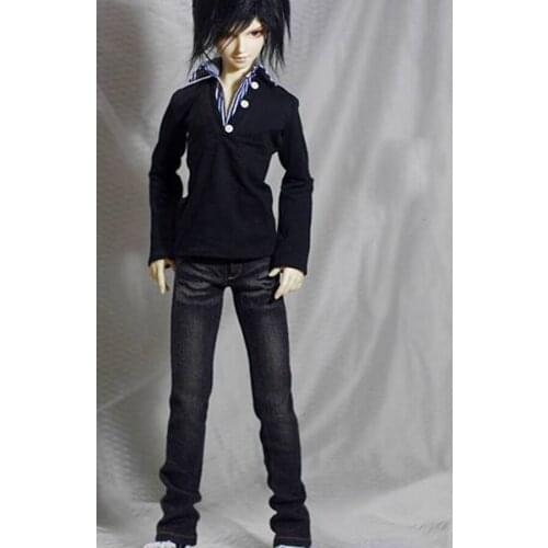 [wamami] 761# Print Black Jeans Pants Outfit 1/4 MSD 1/3 SD DZ AOD sd17 DZ70 BJD Dollfie