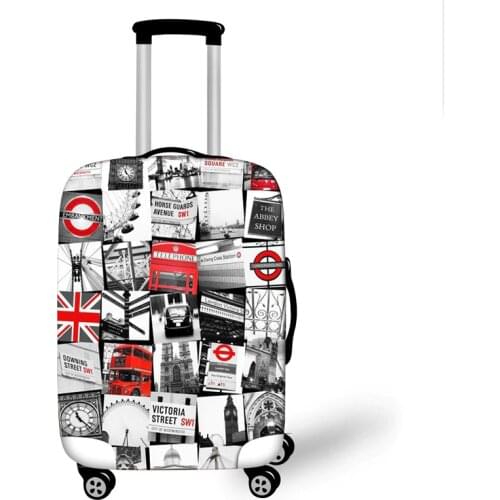 Oil Painting London Landscape Elastic Luggage Protective Cover Anti-dust Covers Travel Accessories for 18-28 inch Suitcase