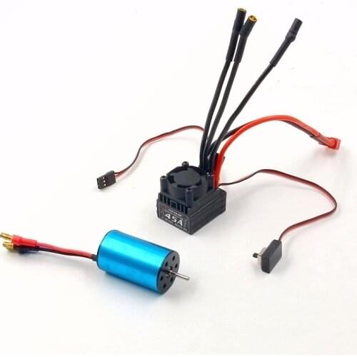 FATJAY FLYCOLOR RC 1/16 1/18 car power system combo 2440 4300KV motor and 45A ESC